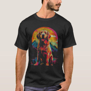 Schöner Labrador Retriever im Vintage Retro Stil T-Shirt