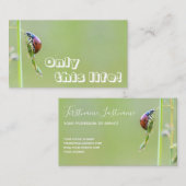 Schöner Ladybug mit motivierend Zitat Visitenkarte (Vorne/Hinten)