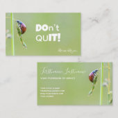 Schöner Ladybug mit motivierend Zitat Visitenkarte (Vorne/Hinten)