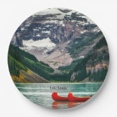 Schöner Lake Louise, Kanada Pappteller (Vorderseite)