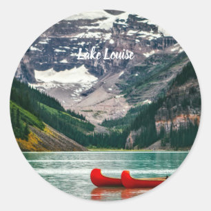 Schöner Lake Louise, Kanada Runder Aufkleber
