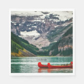 Schöner Lake Louise, Kanada Serviette (Vorderseite)