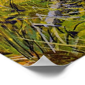 Schöner Landschaftlicher Herbstweg in Aspen Tree G Poster (Ecke)