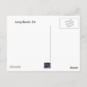 Schöner langer Strand Postkarte (Rückseite)