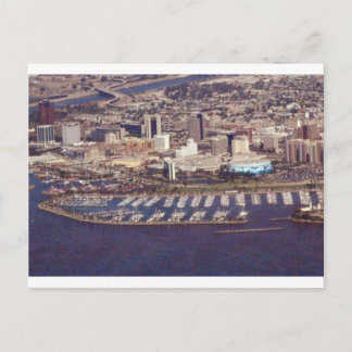 Schöner langer Strand Postkarte