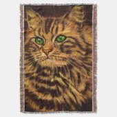 schöner, langhaariger Katzenaufdruck Decke (Vorderseite Vertikal)