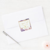 Schöner Lavendel | Foto Vielen Dank Quadratischer Aufkleber (Umschlag)