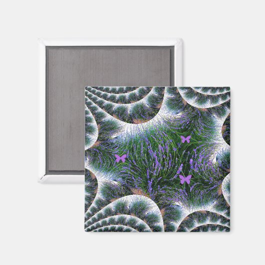 Schöner Lavender Garden....... Magnet (Vorderseite/Rückseite)