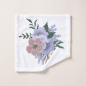 Schöner Lavender in Bouquet Badhandtuch Set (Waschlappen)