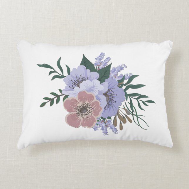 Schöner Lavender in Bouquet Dekokissen (Vorderseite)
