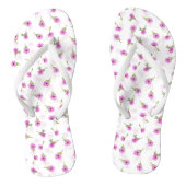 Schöner Lavender Lila Daisy Blume Design Badesandalen (Fußbett)