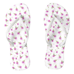 Schöner Lavender Lila Daisy Blume Design Badesandalen