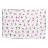 Schöner Lavender Lila Daisy Blume Design Kissenbezug (Rückseite)