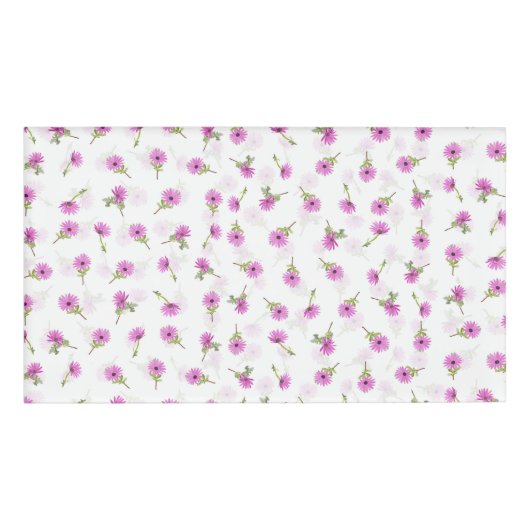 Schöner Lavender Lila Daisy Blume Design Namenschild (Vorderseite)