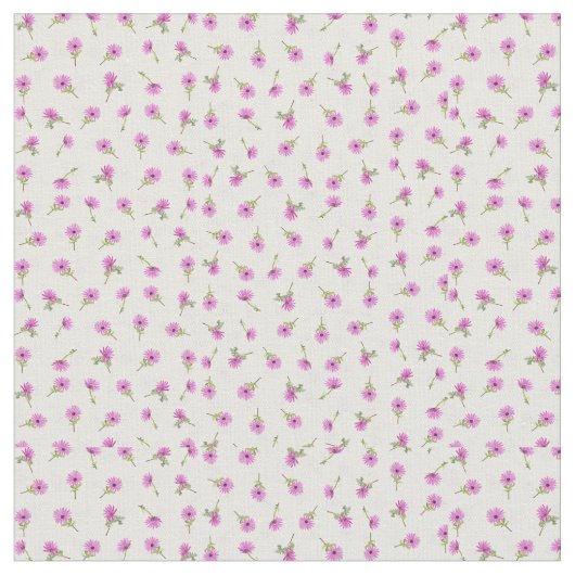 Schöner Lavender Lila Daisy Blume Design Stoff (Nahaufnahme)