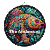 Schöner, lebendiger Fisch Dartscheibe (vorne)