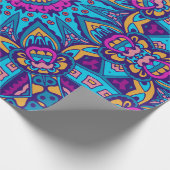 Schöner lebendiger Kreis Geschenkpapier (Ecke)