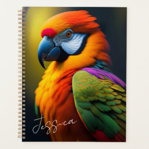 Schöner, lebendiger Parrot Planer