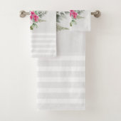 Schöner Leopard Kopf mit grauen Streifen Badhandtuch Set (Insitu)