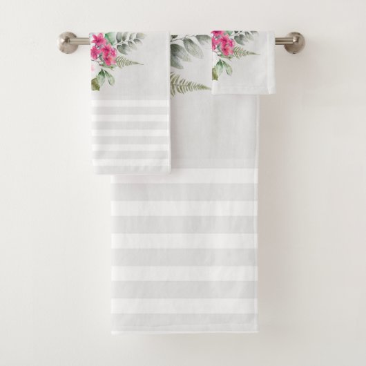 Schöner Leopard Kopf mit grauen Streifen Badhandtuch Set (Insitu)