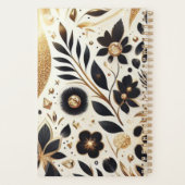 Schöner Leopard und Gold Glitzer Planer (Rückseite)