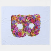 Schöner Letter B Floral Monogram Blanket Fleecedecke (Vorderseite (Horizontal))