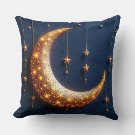Schöner leuchtender Halbmond Kissen