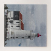 Schöner Leuchtturm auf den Felsen Puzzle (Horizontal)