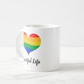 Schöner LGBTQ-Stolz Kaffeetasse (Vorderseite Links)