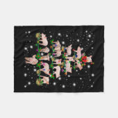 Schöner, lichtdurchfluteter Schweineschwein Fleecedecke (Vorderseite (Horizontal))