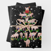 Schöner, lichtdurchfluteter Schweineschwein Geschenkpapier Set (Beispiel)