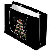 Schöner, lichtdurchfluteter Schweineschwein Große Geschenktüte (Vorderseite Schrägansicht)