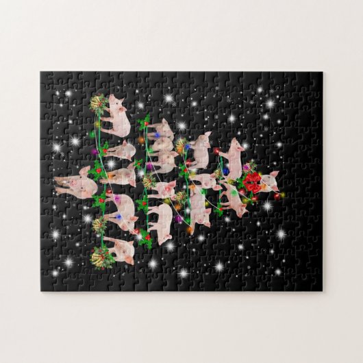 Schöner, lichtdurchfluteter Schweineschwein Puzzle (Horizontal)