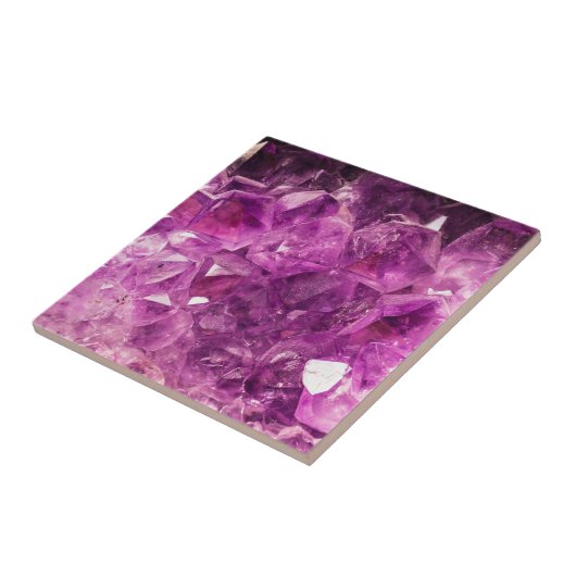 Schöner lila Amethyst Fliese (Seite)