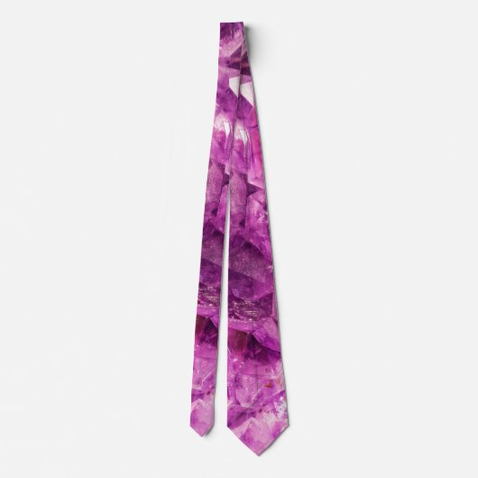 Schöner lila Amethyst Krawatte (Rückseite)