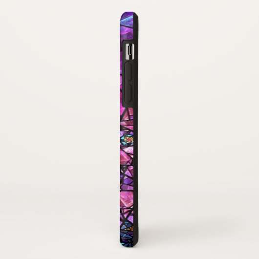 Schöner lila beflecktes Glas-Muster-Kasten Case-Mate iPhone Hülle (Hinten/Links)