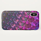 Schöner lila beflecktes Glas-Muster-Kasten Case-Mate iPhone Hülle (Rückseite (Horizontal))