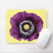Schöner lila Mohn Mousepad (Mit Mouse)