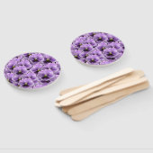 Schöner Lila Pansy Garden Fächer (Non-assembled)