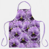 Schöner Lila Pansy Garden Schürze (Vorderseite)