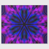 Schöner LILA PINK BLUE MANDALA Geschenkpapier (Flach)