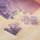 Schöner Lila Sonnenuntergang in Cebu City, Philipp Puzzle (Seite)