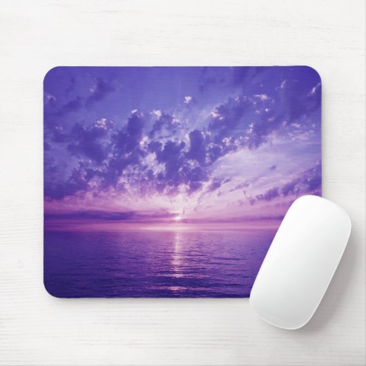 Schöner lila Sonnenuntergang Mousepad (Mit Mouse)
