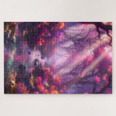 Schöner lila Wald Puzzle (Horizontal)