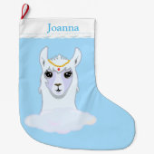 Schöner Llama Großer Weihnachtsstrumpf (Vorderseite)