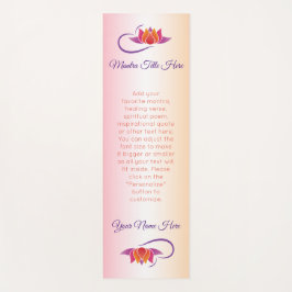 Schöner Lotos lila orange rosa Ombre Abstufung Yogamatte