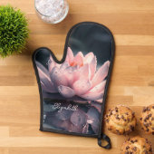 Schöner Lotus See Ofenhandschuh (Oben unten)