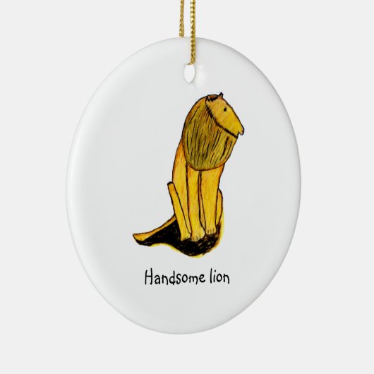 Schöner Löwe Keramik Ornament (Rechts)