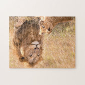 Schöner Löwe und Cube Puzzle (Horizontal)