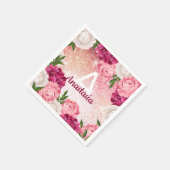 Schöner, luxuriöser Glitzer Serviette (Ecke)